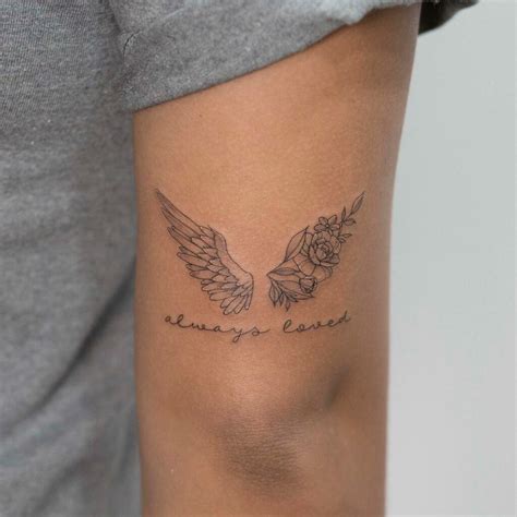 angel wing tattoo